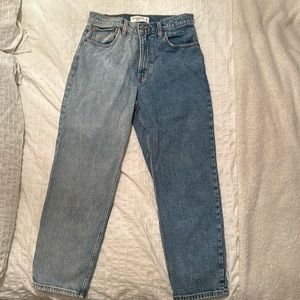 Two tone mom jeans from Abercrombie - brand new!